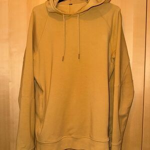 lululemon athletica Yellow Pullover Hoodie with Drawstrings and Relaxed Fit